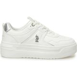 U.s. Polo Assn. Clarke 6fx 36/40 Kadın Hafif ve Yüksek Taban Sneaker Spor Ayakkabı - Beyaz