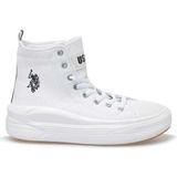 U.S. Polo Assn. Clementıne Pu 2pr Arka Serıtlı Armalı Spor Bot - Beyaz
