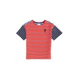 U.S. Polo Assn. Çocuk Kırmızı Bisiklet Yaka Tişört 50263234-VR030