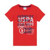 U.S. Polo Assn. Çocuk Kırmızı Bisiklet Yaka Tişört 50263338-VR030 - 3 - 4 Yaş
