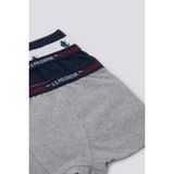 U.s. Polo Assn Emblem Detail Lacivert Erkek Çocuk 3lü Boxer - 9 - 10 Yaş