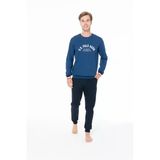 U.s. Polo Assn. Erkek %100 Pamuklu Bisiklet Yaka Lacivert Ev Stil Pijama Takımı - Lacivert - Arsno18f94p3-Zlac