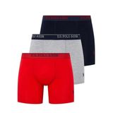 U.S. Polo Assn. Erkek 3'lü Uzun Paçalı Boxer-TLY80454KIR