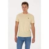 U.s. Polo Assn. Erkek Açık Haki Tişört Basic 50298015-VR183 - Haki-1070 - XL