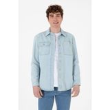 U.s. Polo Assn. Erkek Açık Mavi Gömlek Jean 50304421-DN0021 - Light Blue - 2XL