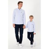 U.S. Polo Assn. Erkek Açık Mavi Gömlek Slim Fit Trend Düz Yaka Kolsuz 50306338-VR003 - Açik Mavi