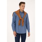 U.S. Polo Assn. Erkek Açık Mavi Jean Gömlek 50309882-DN0021