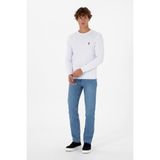 U.S. Polo Assn. Erkek Açık Mavi Straight Fit Jean Pantolon 50316547-DN0021 - Light Blue - 33 - 34
