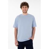 U.S. Polo Assn. Erkek Açık Mavi Tişört Basic 50305988-VR003 - Açik Mavi - XS