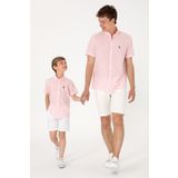 U.S. Polo Assn. Erkek Açık Pembe Kısa Kollu Gömlek 50306324-VR078
