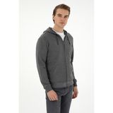 U.S. Polo Assn. Erkek Antrasit Melanj Hırka (Örme) 50293447-VR081 - 2XL