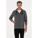 U.s. Polo Assn. Erkek Antrasit Melanj Hırka (Örme) 50307765-VR081 - XL