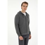 U.S. Polo Assn. Erkek Antrasit Melanj Örme Hırka 50293447-VR081