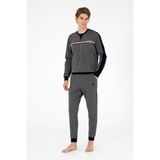 U.S. Polo Assn. Erkek Antrasit Melanj Pijama Takım 50301711-VR081 - XL