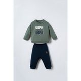 U.s. Polo Assn. Erkek Bebek Baskılı Yeşil Uzun Kol Pijama Takım USB3180-C-V2 USB3180-C-V2 - 24 - 36 Ay