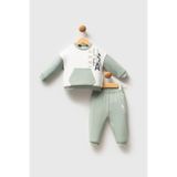 U.S. Polo Assn. Erkek Bebek Eşofman Takımı, Yeşil, 6-9 Ay