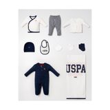 U.S. Polo Assn. Erkek Bebek Hastane Çıkışı 10'lu Set %100 Pamuk