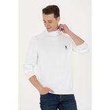 U.S. Polo Assn. Erkek Beyaz Boğazlı Kazak 50269007-VR013 - 3XL