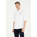 U.S. Polo Assn. Erkek Beyaz Gömlek Basic 50282589-VR013