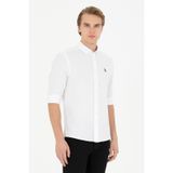 U.s. Polo Assn. Erkek Beyaz Gömlek Basic 50288629-vr013