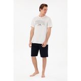 U.S. Polo Assn. Erkek Beyaz Pijama Takım 50309291-VR013