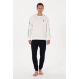 U.S. Polo Assn. Erkek Beyaz Pijama Takım 50318596-VR013