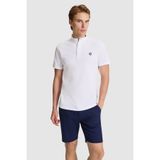 U.S. Polo Assn. Erkek Beyaz Regular Fit Hakim Yaka Basic Tişört 50326980-VR013