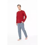 U.s. Polo Assn. Erkek Bisiklet Yaka Cep Detaylı Bordo Pijama Seti - Bordo - Arsno18o97h7-Abordo