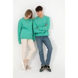 U.S. Polo Assn. Erkek Bisiklet Yaka Mint Basic Şardonlu Sweatshirt 50295148-VR152 - Koyu Mint - XL