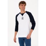 U.S. Polo Assn. Erkek Bisiklet Yaka Regular Fit Lacivert İnce Sweatshirt 50315420-VR033 - 3XL