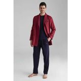 U.S. Polo Assn. Erkek Bordo 1 Uzun Kollu Pijama 1 Kısa Kollu Şortlu Takım 1 Sabahlık