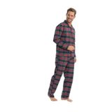 U.S. Polo Assn. Erkek Bordo Ekoseli Boydan Patlı Pijama Takımı 1125K.Z1Et.A8.G.R.8.Ou5.P2.023Kmlke