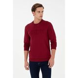U.s. Polo Assn. Erkek Bordo Sweatshirt 50289058-VR014, Kırmızı, L