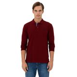 U.S. Polo Assn. Erkek Bordo Sweatshirt 50289062-VR014, Kırmızı, XL