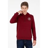 U.S. Polo Assn. Erkek Bordo Sweatshirt 50293361-VR014, Kırmızı, L