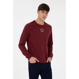 U.S. Polo Assn. Erkek Bordo Sweatshirt 50293436-VR014, Kırmızı, M