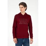 U.S. Polo Assn. Erkek Bordo Sweatshirt 50293439-VR014, Kırmızı