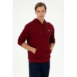 U.S. Polo Assn. Erkek Bordo Sweatshirt 50293442-VR014, Kırmızı