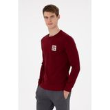 U.S. Polo Assn. Erkek Bordo Sweatshirt 50293456-VR014, Kırmızı