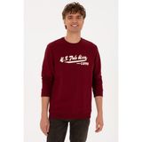 U.s. Polo Assn. Erkek Bordo Sweatshirt 50316315-VR014