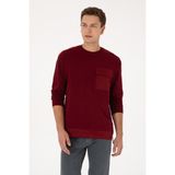 U.S. Polo Assn. Erkek Bordo Sweatshirt 50316401-VR014