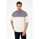 U.S. Polo Assn. Erkek Bordo Uzun Kollu Gömlek 50296627-VR014