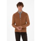 U.S. Polo Assn. Erkek Camel Basic Triko Hırka 50313721-VR233