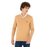 U.S. Polo Assn. Erkek Camel Melanj Hırka (Triko) 50288871-VR122