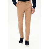 U.S. Polo Assn. Erkek Camel Slim Fit Kanvas Pantolon 50297578-vr015