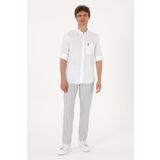 U.S. Polo Assn. Erkek Carrot Fit Açık Gri Kanvas Pantolon 50300012-VR001