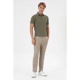 U.S. Polo Assn. Erkek Carrot Fit Koyu Haki Kanvas Pantolon 50300438-VR111