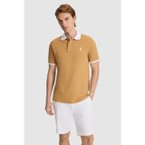 U.S. Polo Assn. Erkek Coconut Regular Fit Polo Yaka Basic Tişört 50326978-VR153