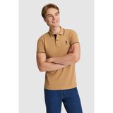 U.S. Polo Assn. Erkek Coconut Slim Fit Polo Yaka Basic Tişört 50326975-VR153