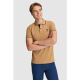U.S. Polo Assn. Erkek Coconut Slim Fit Polo Yaka Basic Tişört 50326975-VR153